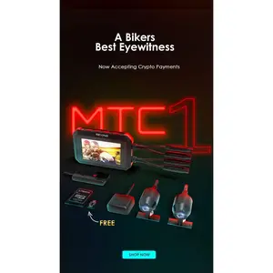 Rexing MTC1 Dual Camera Front and Rear 1080p Motorcycle Dash Cam with WiFi and GPS
