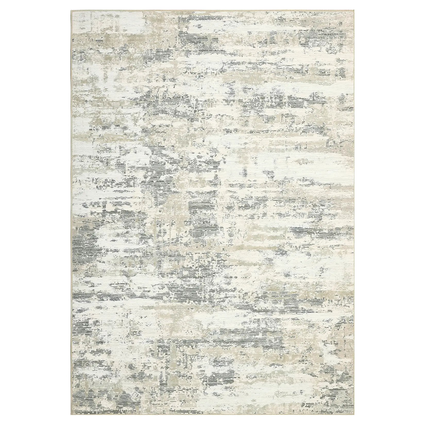10x13 ft Modern Abstract Indoor Area Rug - Beige Non-Slip Home Decor Rug, Machine Washable Durable Entryway Throw Carpet with Harmonious Hues, Home Decor Rugs, Indoor Area Rugs