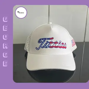 Vintage White Snapback Mesh Cap