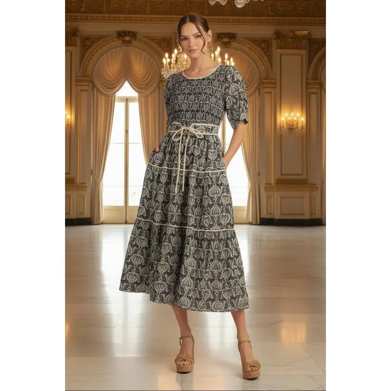 camila mendes green dress Jodifl Swing Dress - Charcoal
