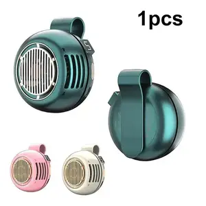 Portable Silent Mini Leafless Fan, Clip-On Handheld Electric Fan, 5-Speed Adjustable Hanging Waist Fan, USB Charging, Outdoor Travel Office Summer Gift, Wearable Cooling Fans, Multifunctional Cooling Fan