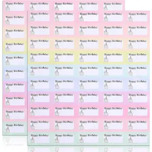 Birthday Planner Stickers, 100 count Mini Planner Labels with Cake Style for  Adults Calendar ()