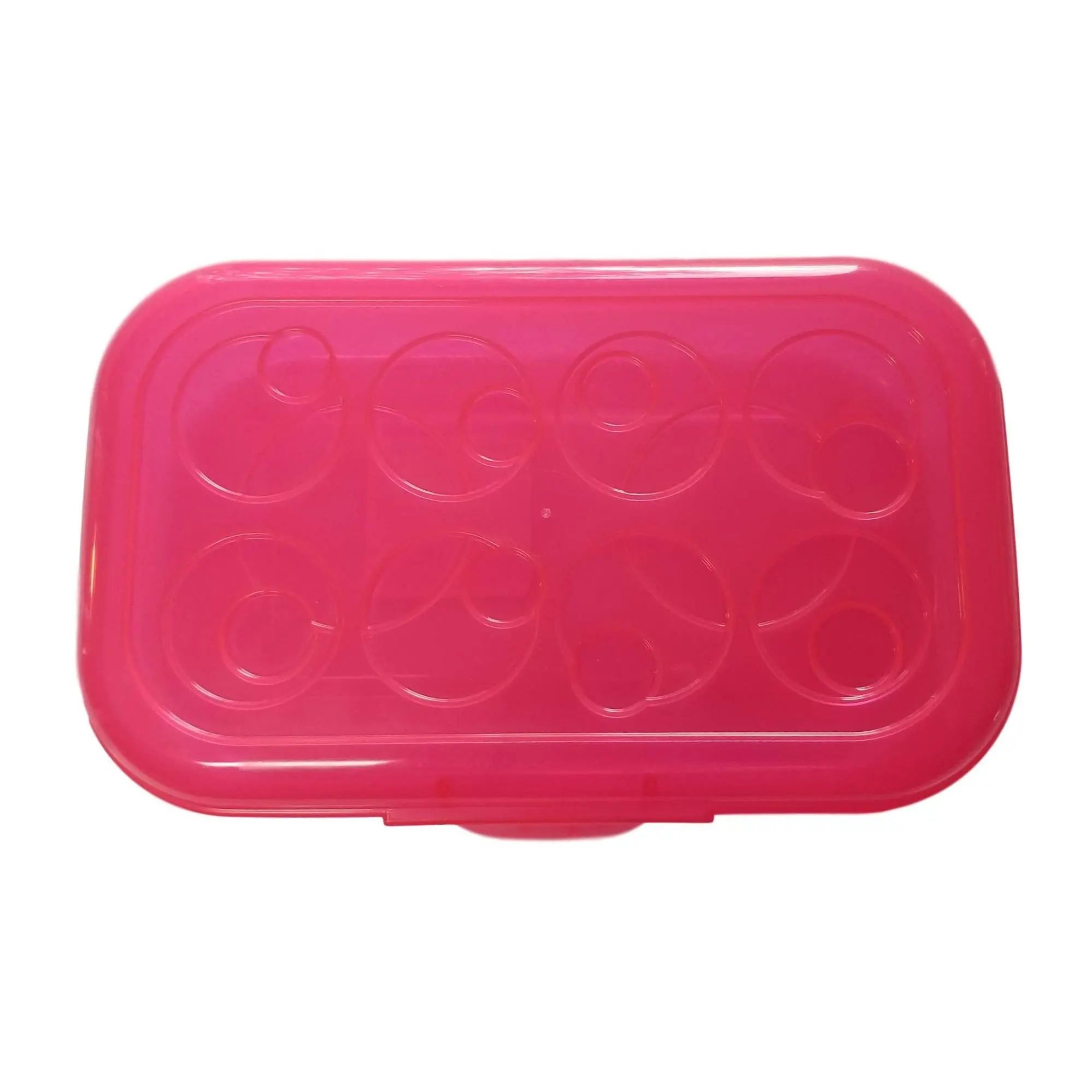 Sterilite Pink Transparent Pencil Case Box
