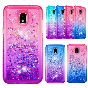 Doemoil For Samsung Galaxy J3/J4 Plus/J7 Liquid Glitter Diamond Quicksand Phone Case