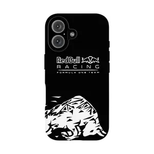 Red Bull Energy Drink Design Phone Case — Unisex Style, Compatible with iPhone 12, 13, 14, 15, 16, 17 Series. Scratch-Resistant and Durable; Resists Yellowing and Fading. The Perfect Gift Choice.