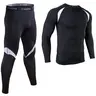 Muezna Men's 2-Piece Fitted Camo Thermal Underwear Set - Fleece-Lined Base Layer Shirt & Leggings, Lightweight Warm Long Johns, Stretchy Breathable Moisture-Wicking Anti-Pilling Fabric, Year-Round for Hunting, Hiking