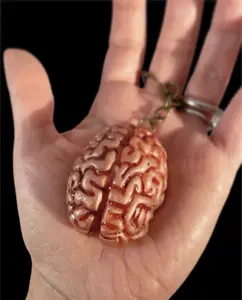 Brain Keychain, brain accessories, morbid anatomy, brains keychain, oddities and curiousities, horror keychain, body parts, zombie keychain