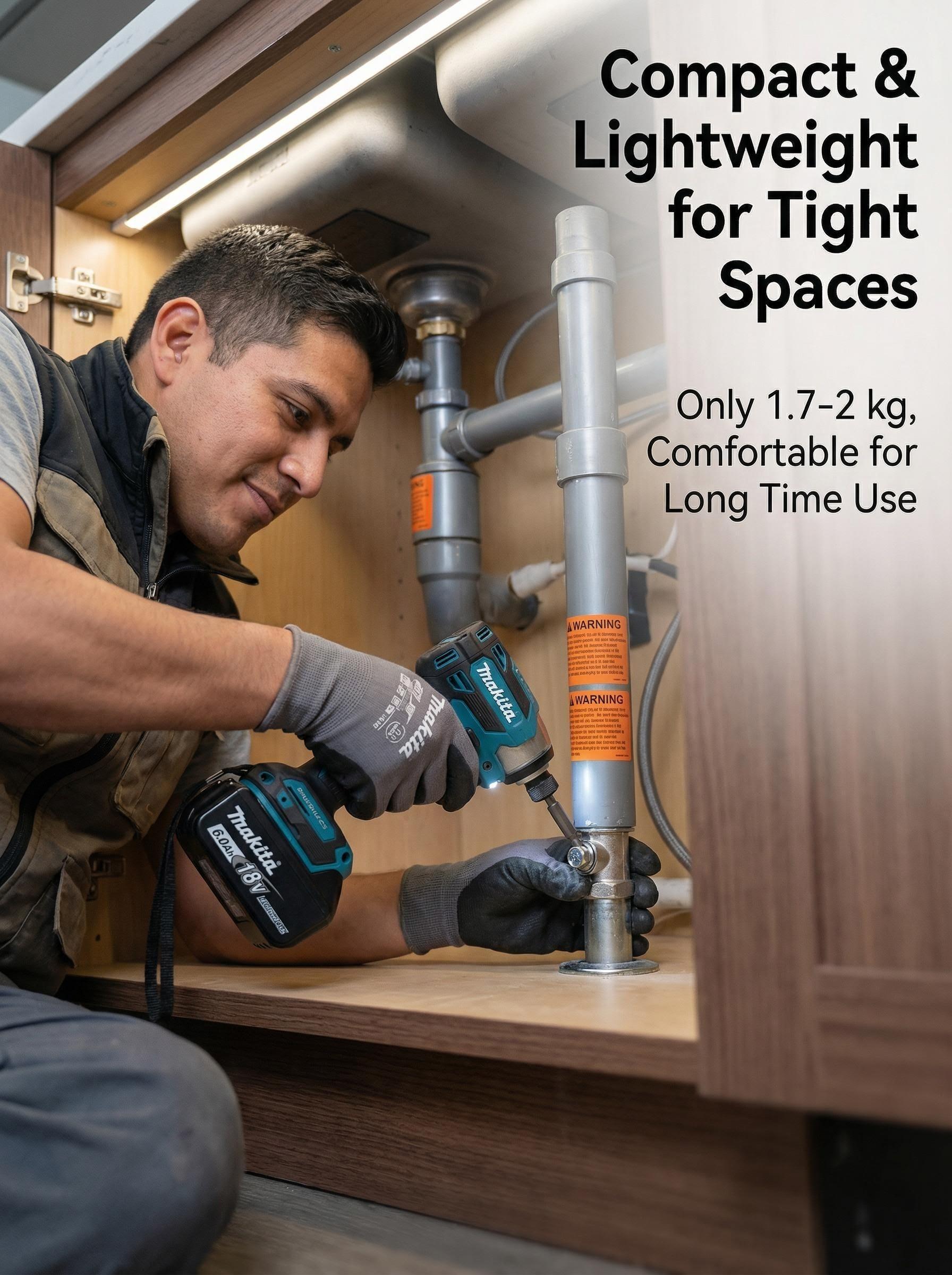 Makita DTD173 Brushless Impact Driver For Fastening And Installation With 18V Power And 180Nm Torque