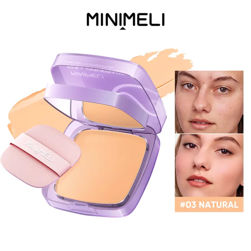 MINIMELI Always-on Full Coverage Creamy Foundation, Buildable Concealer Coverage, Long Lasting, For All Skin Types, Waterproof with SPF 30 PA+++, Matte Finish