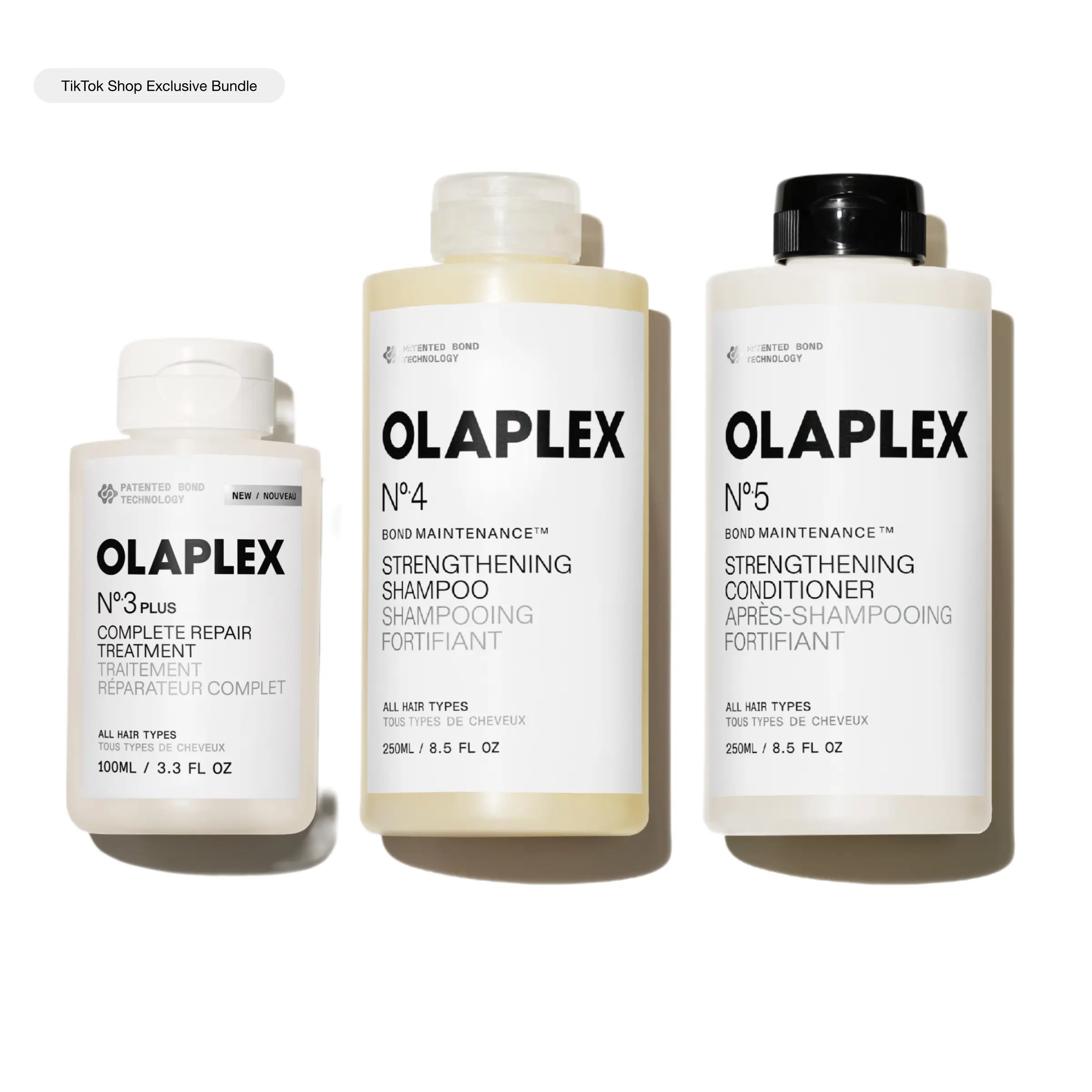 OLAPLEX Complete Repair Set - Reparative Bestsellers for Softer, Stronger, Hydrated Hair