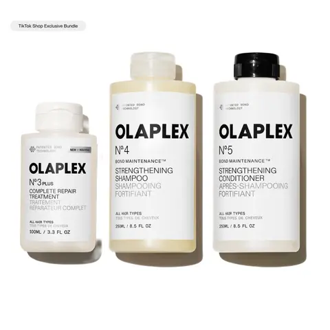 OLAPLEX Complete Repair Set - Nº.3PLUS, Nº.4 Shampoo + Nº.5 Conditioner for Damaged Hair