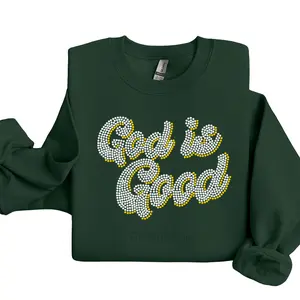 God Is Good Rhinestone Transfer
