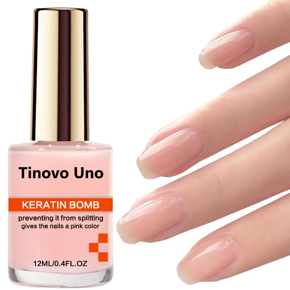Tinovo Uno Nail Strengthener, Nail Solution, Keratin Booster for Healthy Nails, Fast Drying, Long-Lasting Shine Protection, Liquid Formula, Nail Growth Oil, Nail Nutrient Oil, Nail Strengthening Serum, Nail Care, Nail Enhancer