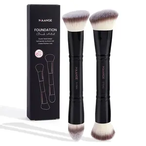 MAANGE Makeup Brush Set, 2 Counts Makeup Brush Set, Versatile Soft Face Makeup Brushes for Foundation, Powder, Concealers, Brushes with Soft Bristles for Beginners, Multifunctional Makeup Brushes