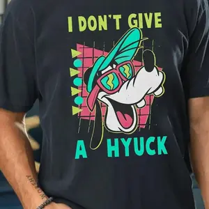 Retro 90s #Goof Shirt, I Don't Give A Hyuck Tee, Funny Goof Movie Shirt, Cartoon land Family Trip Shirt, Birthday Gift Tee, #Goofyy Tour [Adult - Youth - Toddler Magic Kingdom]