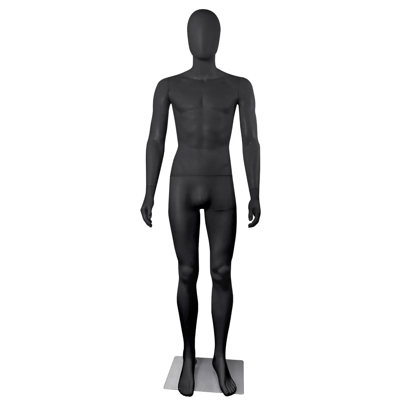 Full Body Male Mannequin Detachable Poseable Retail Clothing Store Display Manikin, Stable Metal Base Adjustable Torso for Boutique Window Counter Garment Showcase