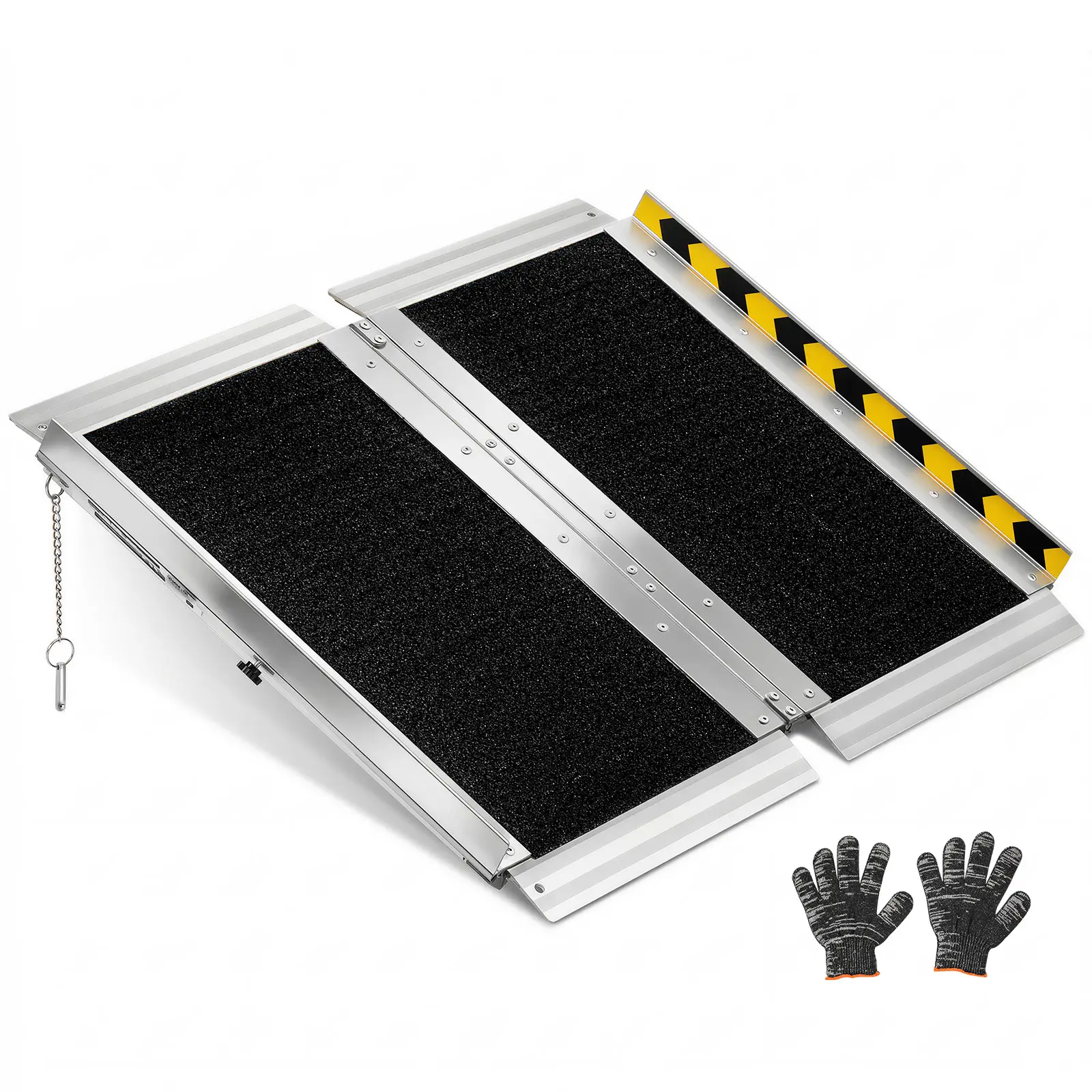 【summerfinds】VEVOR Portable Wheelchair Ramp, 2FT, Non-Slip Aluminum Folding Handicap Ramp for Wheelchair, 800 lbs Capacity, Door Threshold Ramps for Home Steps, Stairs, Entry, Threshold, Doorways, Scooter, Curbs