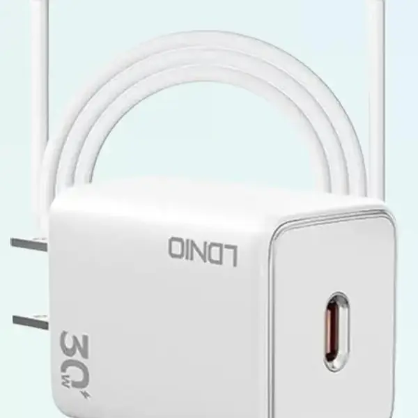 iPhone 13 14 Fast Charger Bundle Lightning Cable 30W for iOS iPad  USB C GaN 3ft USB-C to Lightning Cable Mobile Smartphone Cellphone Electronic smart iphone charger