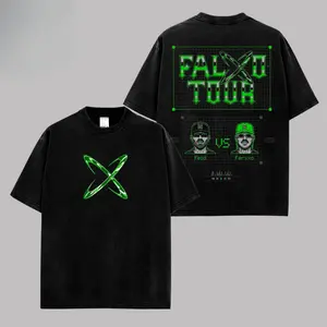 Feid Ferxxo Shirt V2 Size S-5XL - FEID vs FERXXO: Falxo Tour 2026 High-Quality Shirt Heavy Cotton Unisex T-Shirt, Graphic Reggaetón, Latin Pop Feid Ferxxo Fan Merch Gift For Music Lover world tshirts 2000s white tee orange black