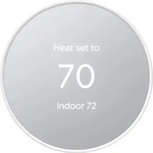 Google Nest Programmable Wi-Fi Smart Thermostat, Snow Color - Home Improvement Smart Home Temperature Control Device