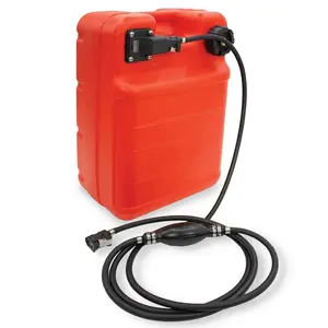 Portable 24L Marine Tank W/ Connector Fuel Tank Outboard Boat Motor