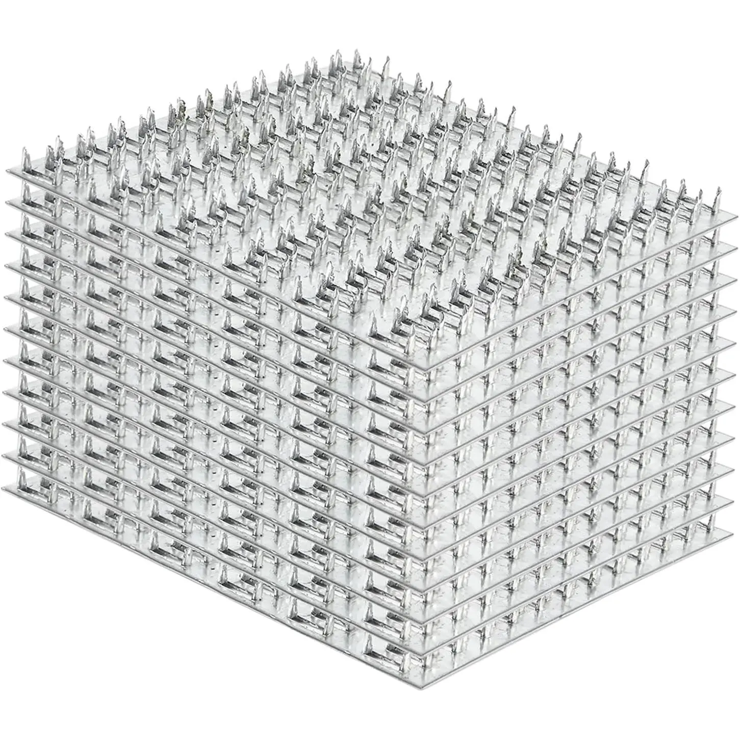 10 count Truss Plates 6x6 Inch, Pronged Truss Mending Plate with  Teeth, Tie Plate for Wood Trusses Construction
