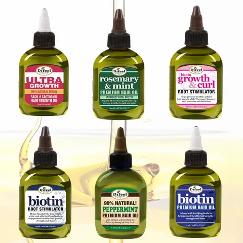 Difeel Hair Oil for Straight & Curly Hair - 75ml Oil for Healthy Full-Looking Hair