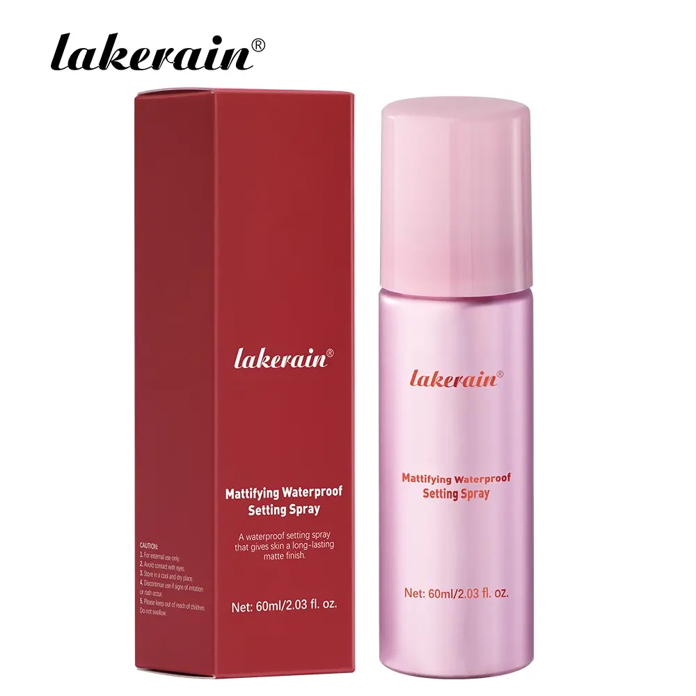Matte Waterproof Setting Spray, Oil Control & Long-Lasting Makeup Fixer, Quick-Dry Non-Sticky Formula, Absorbs Excess Oil, Non-Aerosol Bottle, Facial Cosmetic, Makeup Fixing Spray