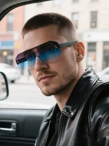 High-Quality Unisex Frameless Aviator Sunglasses, UV Protection Color Lenses, Casual Fashion, Lightweight & Durable, Perfect Gift