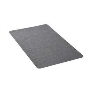 VEVOR Chair Mat, 55 x 35-inch Office Chair Mat for Hard Floors, Floor Protector for Rolling Chairs, Polyester Surface, Non-Slip & Easy to Clean, Smooth Glide Under Desk Rug for Home Office (Dark Grey)