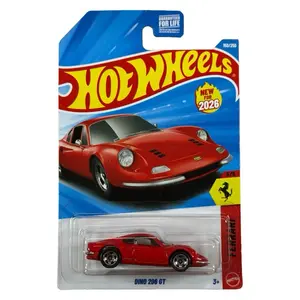 Hot Wheels Mainline Dino 206 GT Red Ferrari 5/5