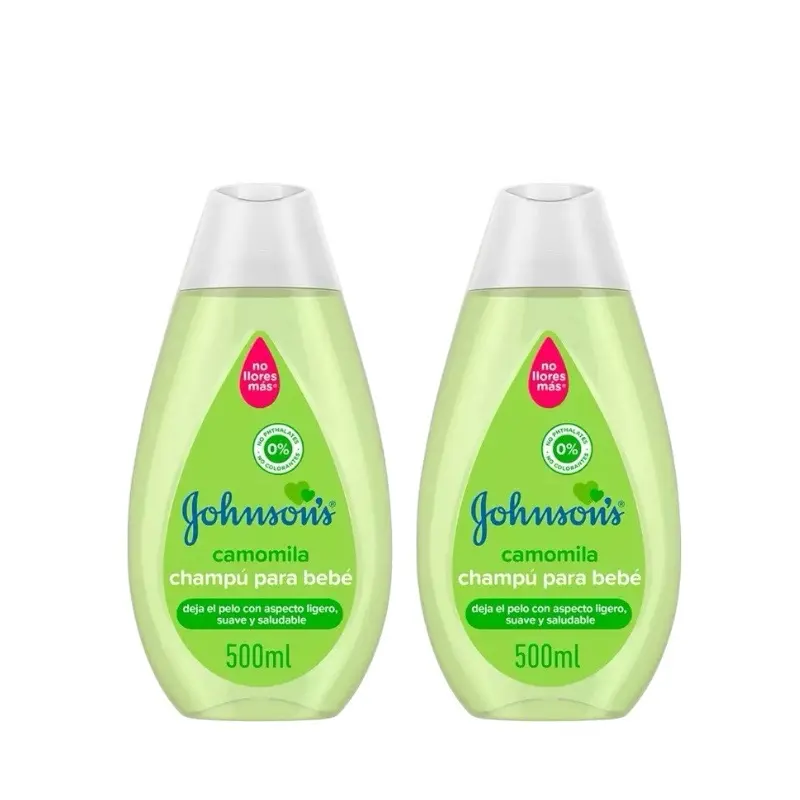 Johnson's Baby Camomila Shampoo Pack of 2 - 500ml - No Fragrances, Suitable for All Skin Types Johnson's Baby Camomila Shampoo Pack of 2 - 500ml - No Fragrances, Suitable for All Skin Types