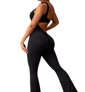 Buttery Soft Flare Jumpsuit – Flattering One-Piece Outfit, Women, Flared