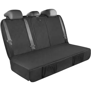 Upgraded 900D Heavy Duty   Bench Seat Cover,  Seat Protector, 3 Seatbelts & Armrest Compatible,  Nonslip Pet Backseat Cover for Dogs & , Fits  , SUVs,