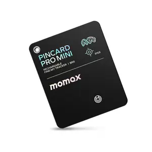 Momax BR8 Wireless Charging Tracker, Find My APP (iOS only),Key Finder IP68 Waterproof, Smart Tracking Tag for Keys, Bags, Luggage,Mini Size,Wallet and More Portable Chargeable