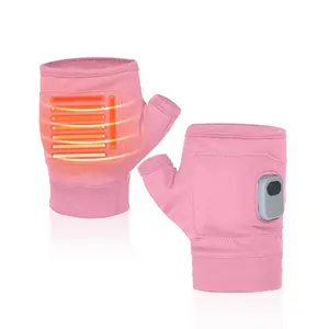 Portable Heated Gloves with Digital Display, 1 Pair of Rechargeable Hand Warmers, Heated Gloves with Three Temperature Modes, Suitable for Home Use Winter Gloves, Unisex,Heated Gloves
