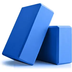 Yoga Blocks 2 Pcs, 9"x6"x3" Yoga Brick Foam Blocks EVA Foam Block Yoga Props Accessories for Yoga Pilates Stretching and Meditation