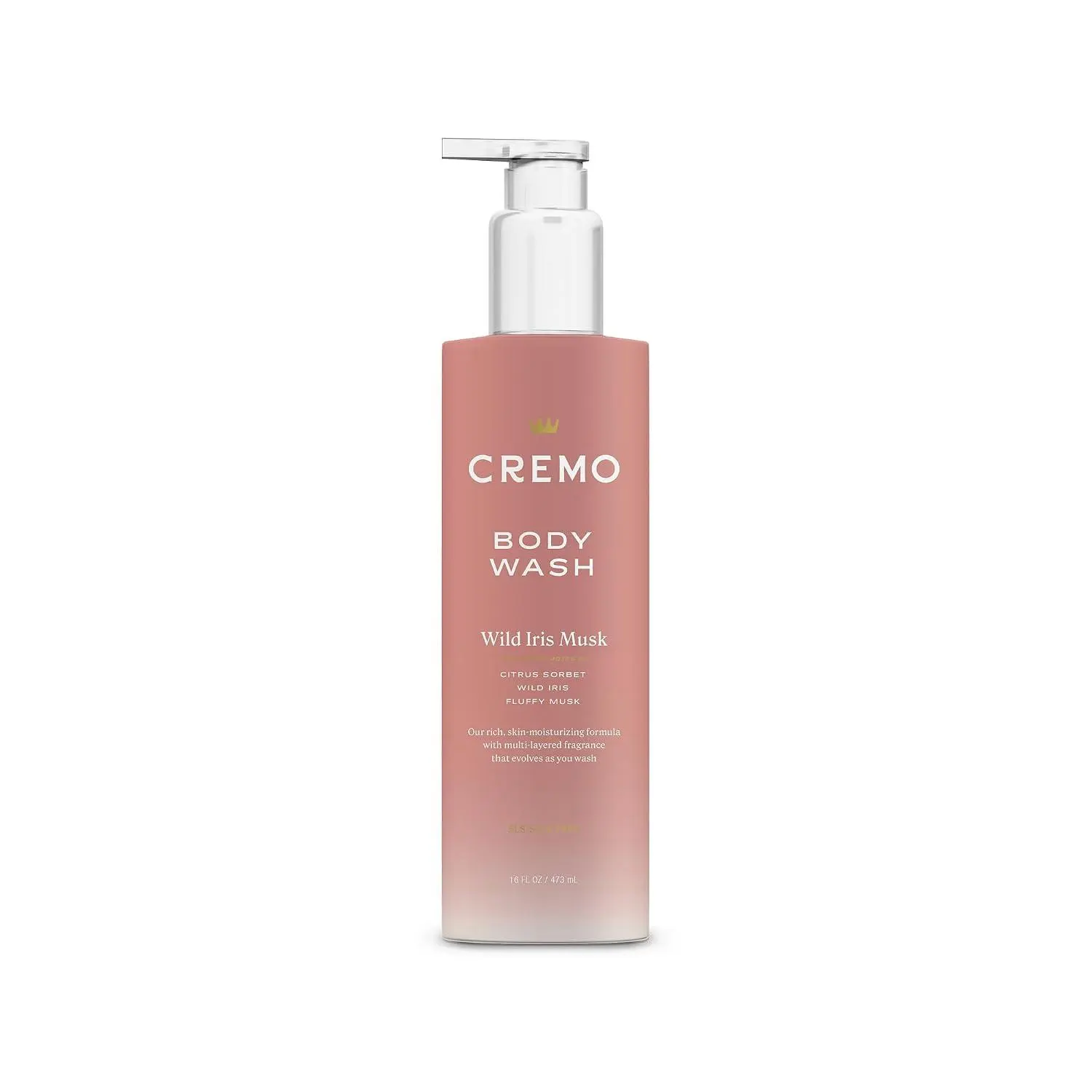 Cremo Body Wash for Women, White Jasmine Amber, 16 Fl Oz