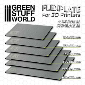 Green Stuff World for Models and Miniatures Flexplate For 3d Printers - 130x80mm 3083