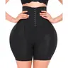 Women Plus Size Hip Padded Booty Lifter Shapewear Thicker Booty High Waist Butt Lifter Removable 4 Pads Control Panty for Bigger Butt