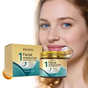 Collagen Firming Face Cream, Hyaluronic Acid, Vitamin E & Retinol, Collagen Deep Hydration Moisturizing Lotion for All Skin Types, Daily Skincare, Fashionable Jar Design Perfect for Holiday Gifts 60G/2.12OZ