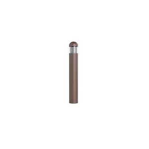 Westgate Mfg Bollard 44 In. Dome Top, 12-22W, CCT Selectable, 0-10V Dimmable, Louver, Bronze, BOL-44-R-L-C-MCTP-BR