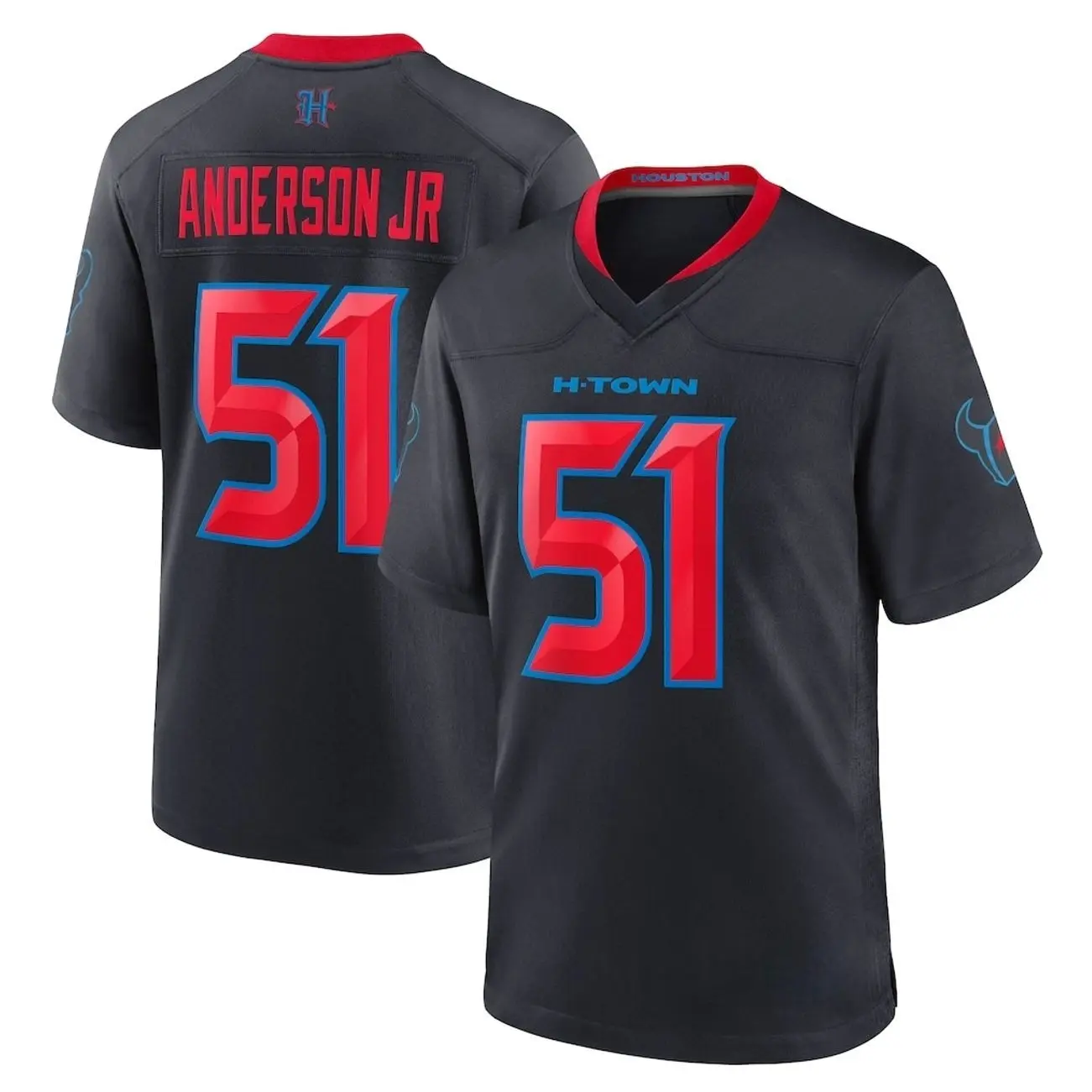 Unisex Football inspired by Anderson Houston Alternate Game Jersey - Navy