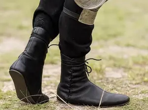 Medieval Viking Pirate Boots, Renaissance Knight Larp Boots, Ren Faire Cosplay Boots, Aesthetic Unisex Adult Shoes, Vintage Lace up Boots