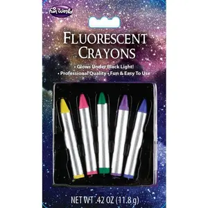 Fluorescent Makeup Crayons for Festive Events, Raves, and Cosplay - Bold and Long-Lasting Colors