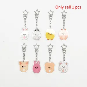 1 Piece,Skz Kpop Keychain,Nick Wilde Judy Hopps Zootopia Acrylic Key Chain,Bag Charm, Car Home Decor, Fashion Accessory, Cute Keychains, Hwanghyun Felix Bangchan Changbin Han Seungmin in Leehnow, Birthday Gift,Celebrity Merchandise