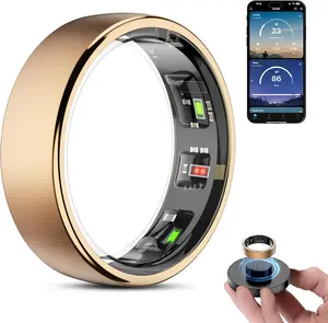 2026 Health Smart Ring for Women & Men with Stress Cycle Sleep Steps Fitness Wellness Tracking, HR,SpO2,Body Temperature & Menstrual Monitor,Wireless Fast Charging, Fully Sealed Waterproof, Swim-Ready, No Subscription Fee outdoorfun