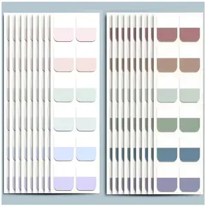 480 Pcs Morandi Tabs 1 inch Sticky Index Tabs Writable and Repositionable Book Tabs Flags Colored Page Markers Labels for Reading Notes Classify Files
