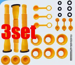 3X Replacement Gas Can Spout Nozzle Vent Kit For Plastic Gas Cans Old Style Caps Kitchen Utensils