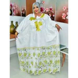 African Dresses for Women Dashiki Traditional Embroidery Bazin Gown 2026 Ankara White Robes Nigeria Wedding Evening Party Dress